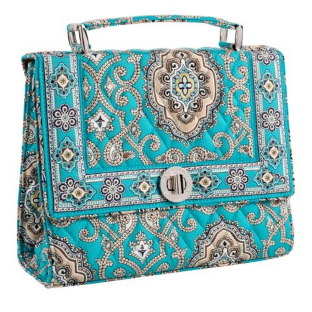 Vera Bradley totally turquoise Julia convertible crossbody bag NWT